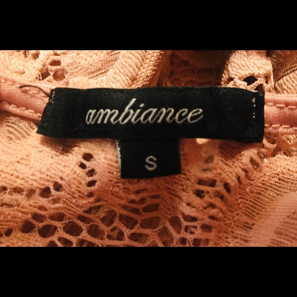 Ambiance Sleeveless Dusty Rose Lace Dress Small - Picture 4 of 5